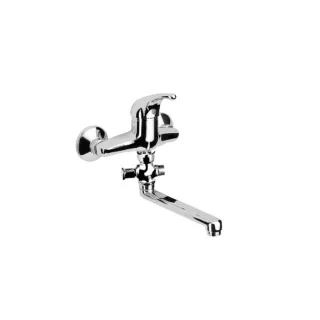 Herzbach Largo Wannenarmatur 52.142000.1.01 Aufputz, schwenkbarer Auslauf 300mm, chrom