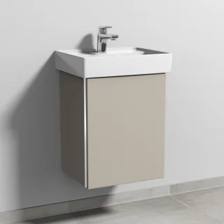 Sanipa 3way Waschtischunterbau zu Villeroy & Boch Collaro Waschtisch mit 1 Tür, Kaschmir-Matt BP8311U