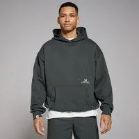 MP Lifestyle Oversized Kapuzenpullover – Verwaschenes Schwarz - XXS-XS