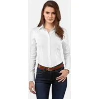 Vincenzo Boretti Klassische Bluse tailliert stretch