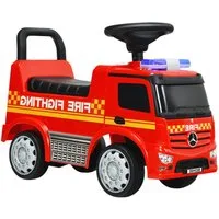 KOMFOTTEU Rutscherauto Kinderfahrzeug, mit Scheinwerfer & Hupe & Musik