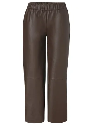 VIA APPIA DUE - Hose in Lederoptik braun - Gr. - 44