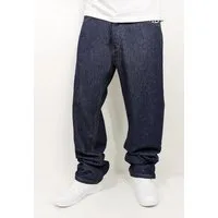 DADA Supreme Regular-fit-Jeans Bequem mit Logodruck Denim Minimal Baggy Pants für Herren Baumwolle unifarben atmungsaktiv Knöpfe modisch-Style