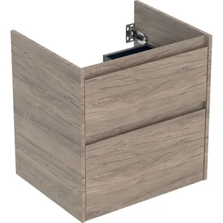 Geberit Ersatzteile Unterschrank für Möbelwaschtisch, 2 Schubladen B:60cm, Nussbaum, 246351JR1 246351JR1