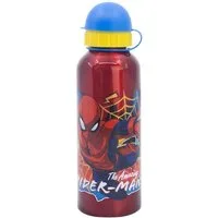 Spiderman Trinkflasche Trinkflasche Aluminium, 530 ml, mit Sicherheitsverschluss