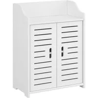en.casa Unterschrank »Trosa« Badezimmer Wandschrank 62x45x25cm Weiß