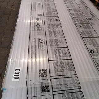 Doppelstegplatte Acrylglas | 16 mm | Breite 980 mm | Länge 4 m | klar
