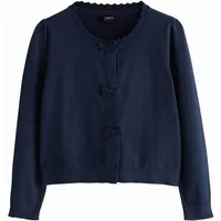 Next Strickjacke Schul-Jacke mit Zierschleifen mit Baumwolle (1-tlg)
