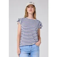 STREET ONE STUDIO Rundhalsshirt mit Volantärmeln