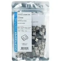 ESSENTIAL USB-A Port Lock (UL03), Einsteckschloss Farbcode Schwarz, 100 Stück