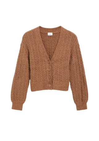 s.Oliver - Strickjacke braun - Gr. - 140