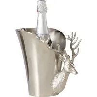 BOLTZE Wein- und Sektkühler Silva Eleganza Sekt- und Weinkühler mit Hirschmotiv in Silber