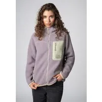 SUBLEVEL Fleecejacke Damen Fleecejacke mit Kapuze Fleecejacke Outdoorjacke Kuscheljacke