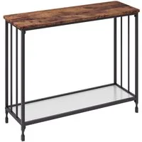 GarveeMore Konsolentisch Konsolentisch Schmal mit Ablage,Beistelltisch Vintage Flurtisch