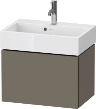 Duravit L-Cube Waschtischunterbau wandhängend Flanell Grau Seidenmatt 584x391x394 mm - LC611909090 LC611909090