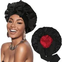 Coonoor Duschhaube Seidenhaube zum Schlafen Satin Haarhaube Bonnet für Damen Mädchen
