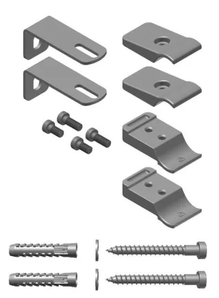 Kermi Abstandhalter Basic-50 R weiß, ZB03240001 ZB03240001