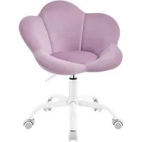 Woltu Schreibtischstuhl (1 St), ergonomisch, höhenverstellbar, Samt