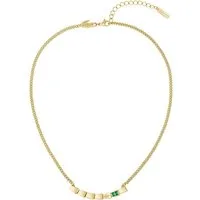 Lacoste Kette mit Einhänger CROCODELLE, mit Glasstein