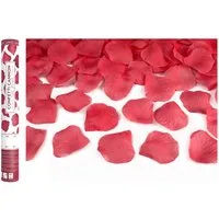 partydeco Streudeko, Konfettikanone mit Rosenblättern 40cm dunkelrot