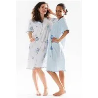 Consult-Tex Nachthemd Doppelpack Kurzarm Nachthemd (Set, 2-tlg., 2er-Pack) bequem zu Tragen