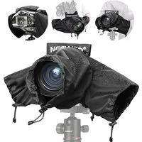 Neewer Kamera-Rainsleeve PB004 Kamera-Regenhülle, Nylon, mit Ärmeln/Zugbändern/Sichtfenster, für Canon Sony Nikon DSLR spiegellose Vlog Kamera Objektive 300-800mm