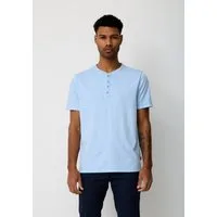 Paddock's Kurzarmshirt Sommerliches Henly Shirt aus reiner Baumwolle