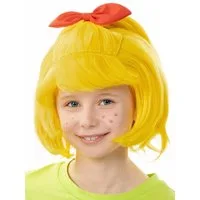 Maskworld Kostüm-Perücke Bibi Blocksberg Perücke - Faschingskostüm Kinder, Offizielle Kinderperücke des frechen, pfiffigen Hexenmädchens