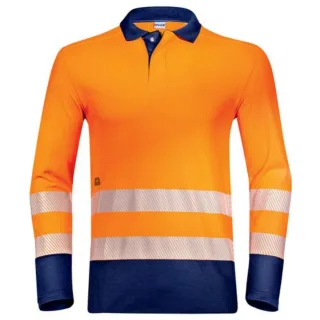 uvex suXXeed construction Poloshirt Langarm Warnfarben orange 5XL - 8827716