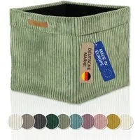 Lycce Regalkorb Kallax Boxen Cord 1 Stk. salbei, Aufbewahrungsbox faltbar 33x33x31cm (1 St)