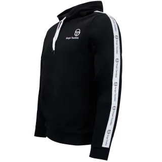 Sergio Tacchini Herren Devok Taped Hoodie Black Jumper 038356 166