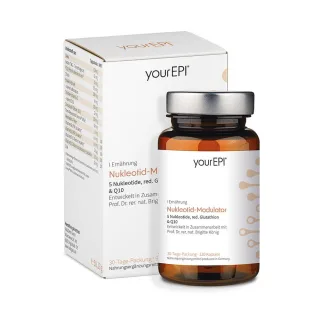 NatuGena yourEPI Nukleotid-Modulator | 120 Kapseln | 5 Nukleotide, red. Glutathion & Q10 | vegan