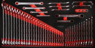KS Tools Schraubenschlüssel-Satz in Schaumstoffeinlage, 53-tlg - 813.0053