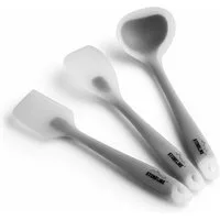 STONELINE Kochbesteck-Set Küchenhelfer-Set, 3-teilig, 1 Schaber, 1 Kochlöffel und 1 Suppenkelle (3-tlg), ideal für beschichtete Pfannen und Töpfe, Designed in Germany