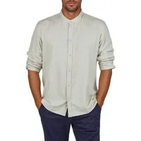 DENIMFY Langarmhemd Herren Leinen Hemd DFJesper Regular Fit (1-tlg)