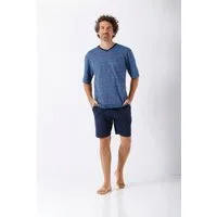 Hajo Schlafanzug Herren Schlafanzug Shorty Premium Cotton
