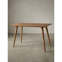 KADIMA DESIGN Esstisch Massivholz Esszimmertisch SAVIO, Retro Landhausstil, handgefertigt