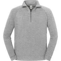 Fruit of the Loom Sweatshirt Iconic Premium Zip Neck Sweat