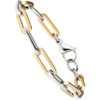 JOBO Armband, Edelstahl bicolor beschichtet 22 cm