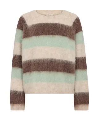 MOS MOSH - MMSuvi Stripe Knit frosty green - Gr. - XL