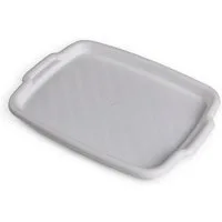 Pro Home Tablett zum Servieren - Zwei Größen & Farben, Kunststoff, (45x33x3 cm), mit seitlichen Griffen, Anti-Rutsch-Bescichtung, hoher Rand (3cm)
