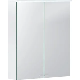 Geberit Option Basic Spiegelschrank m. Beleuchtung, zwei Türen, 55x67,5x14cm, 500258001 500258001