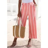 LASCANA 7/8-Hose mit locker-luftigem Bein aus strukturierter Ware, sommerliche Schlupfhose, Strandhose