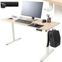 Arebos Schreibtisch Computer-Bürotisch 120 x 60 cm, elektrisch Memory-Funktion, 72-118 cm höhenverstellbar, Hebekapazität: 50 kg