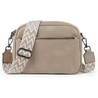 TAN.TOMI Umhängetasche Damen Handy Schultertasche, Kunstleder Crossbody Umhängetasche (Drei Reißverschlussfächern mit Verstellbar Abnehmbar Schultergurt), Breiter Riemen Abendtasche