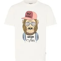 Blend T-Shirt BHKURT FUNNY GRAPHIC S/S TEE mit normaler Länge, ohne Verschluss, aus Baumwolle und Single Jersey
