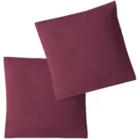 Kissenbezüge Jersey Kissenbezug Hülle 2 Sparpack Set mit Reißve, (2 Stück)