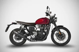 Sport Auspuff Komplettanlage ZARD FULL BLACK Triumph Scrambler 1200 X / XE Bj.2024-2025 EURO5+ /+ABE