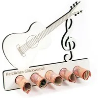 Dekolando Geschenkkarte Geschenk Gitarre Musik Musiker Geldgeschenk
