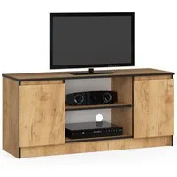 Raumhirsch Furniture Lowboard, TV-Schrank - Elegantes Design für Ihr Wohnzimmer - Fernsehtisch, 120 cm für TV bis 65", 2 Türen, 2 Böden, bis 75 kg, kratzfest